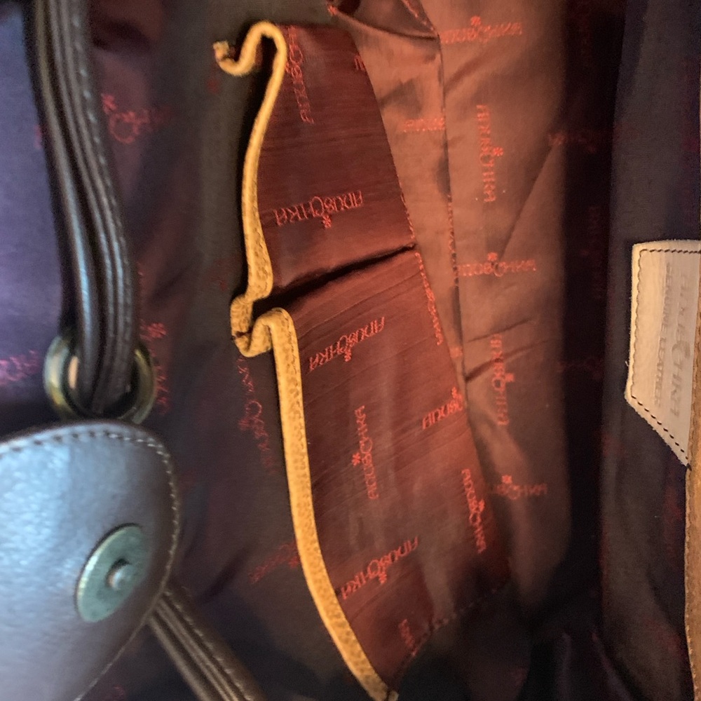 Anuschka bag with hand painted paisley accents - Picture 7 of 8